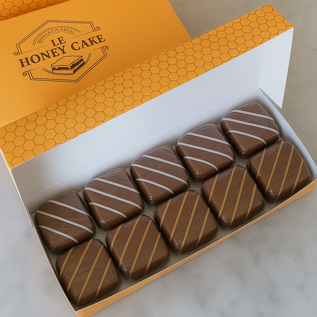 Box of 10 Brazilian Honey Cakes (pão de mel) | Artisan Dessert Gift | Le Honey Cake Toronto